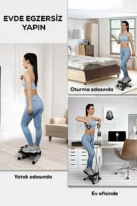 Fitness Stepper Exerciser with Rope